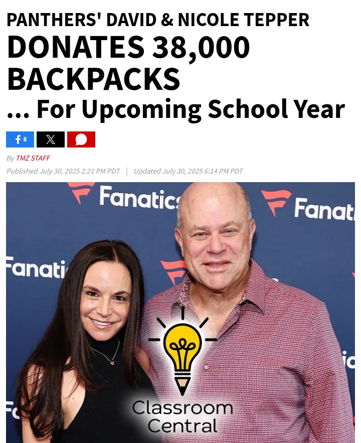 Panthers owner gives 38,000 backpacks to Carolinas kids