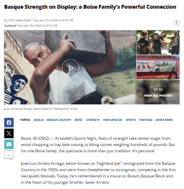 Boise’s Basque Block: Strength, family, and tradition