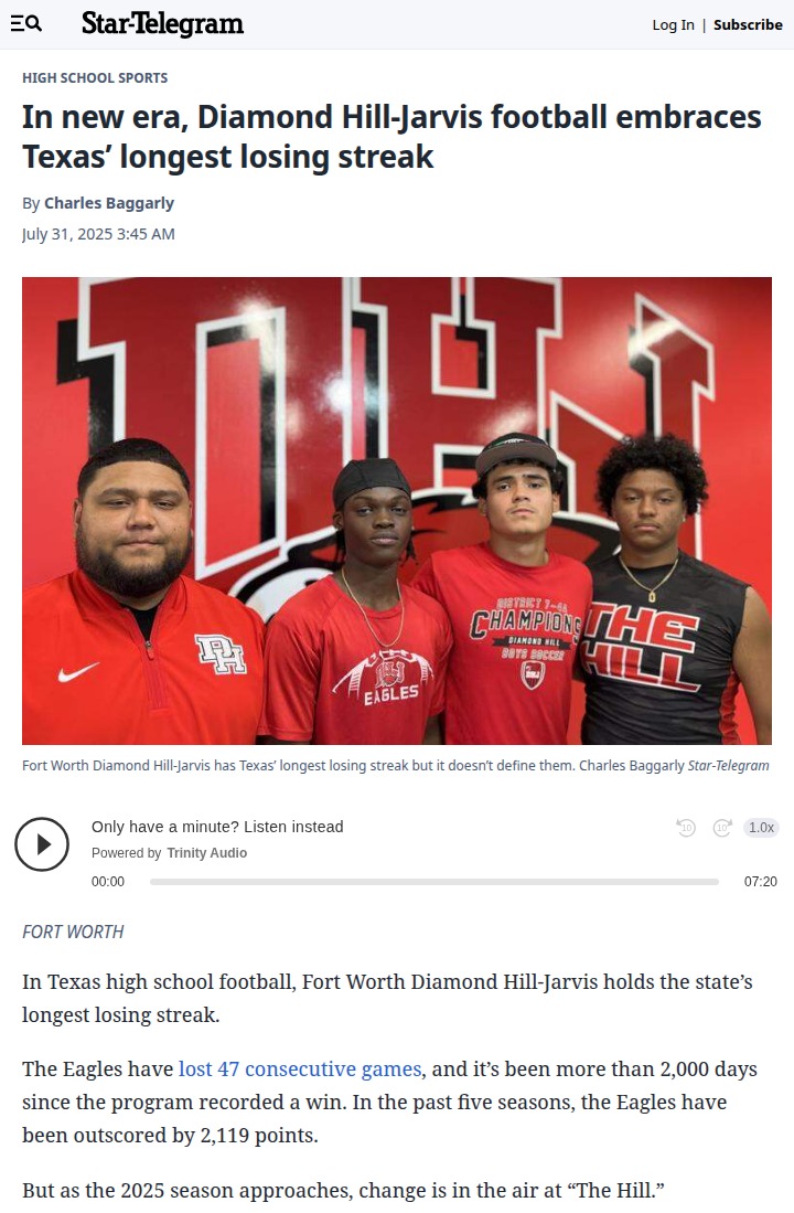 Diamond Hill-Jarvis football: A new hope