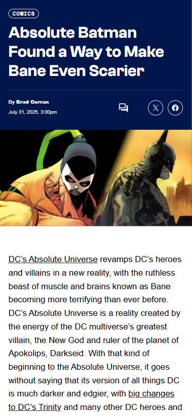 Bane’s Absolute Glow-Up is Pure Nightmare Fuel 😱