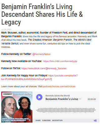 Benjamin Franklin’s Descendant Drops Shocking Secrets 👀