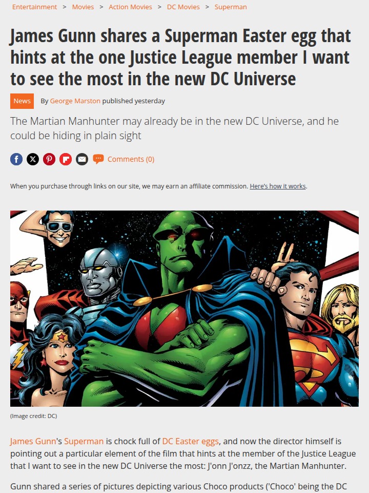 Martian Manhunter Tease in Superman? 👽