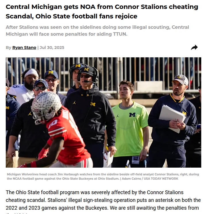 Central Michigan faces NCAA heat after sign-stealing scandal