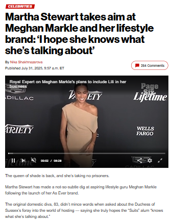 Martha Stewart Throws Shade at Meghan 👀