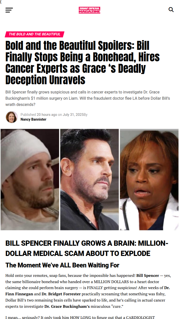 Bill’s Revenge Plot: Grace’s Scam Exposed! 🔥
