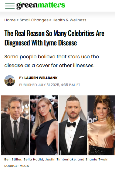 Why Are So Many Celebs Getting Lyme Disease?