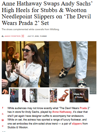 Anne Hathaway’s Prada 2 Shoe Glow-Up
