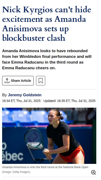 Anisimova vs Raducanu: Montreal Showdown!