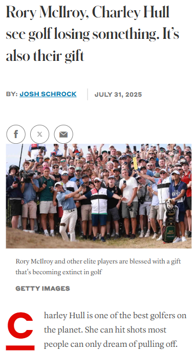 Is Golf Losing Its Artistic Edge?
