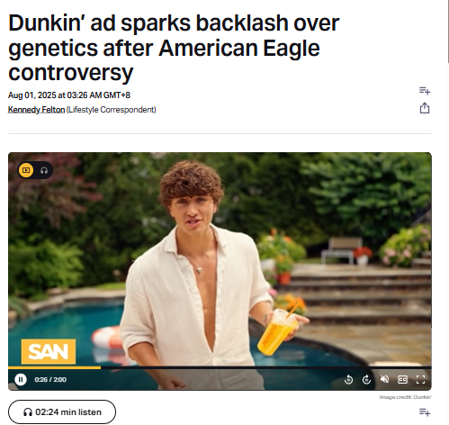 Dunkin’ Ad Drama: Genetics or Just Coffee?