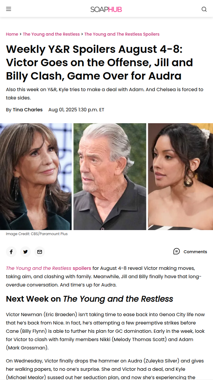 Victor’s Revenge Plot Shakes Y&R! 🔥