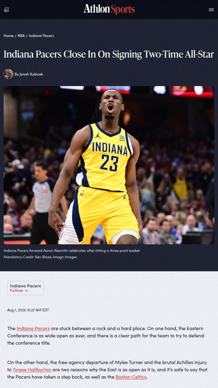 Pacers eye Oladipo for a comeback boost