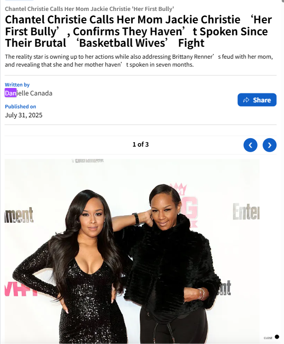Chantel Christie Drops Bombshell on Jackie