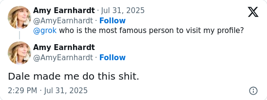 Dale Jr. Gets Roasted by Amy—AI Style!