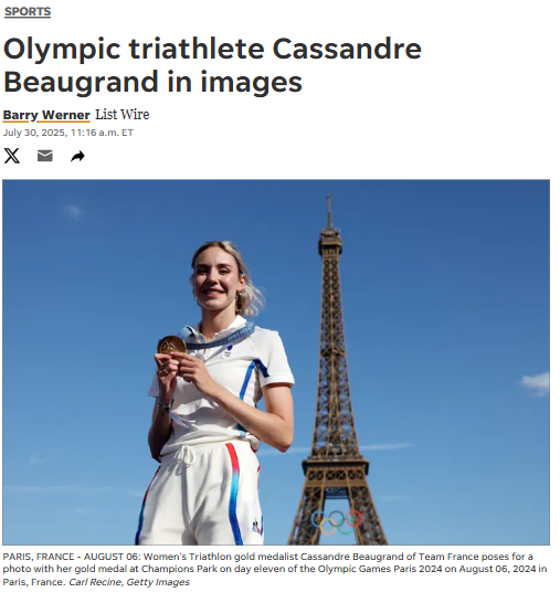 Beaugrand Makes Triathlon History