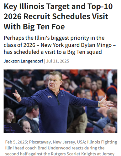 Big Ten Rivals Battle for Mingo Visit