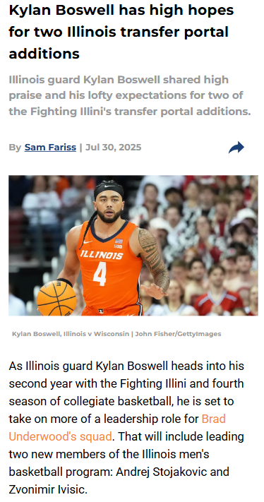 Illinois hoops gets a major boost this season