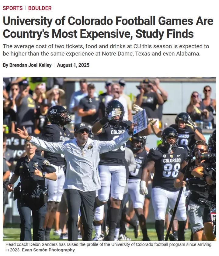 Coach Prime’s Buffs: College Football’s Priciest Ticket?