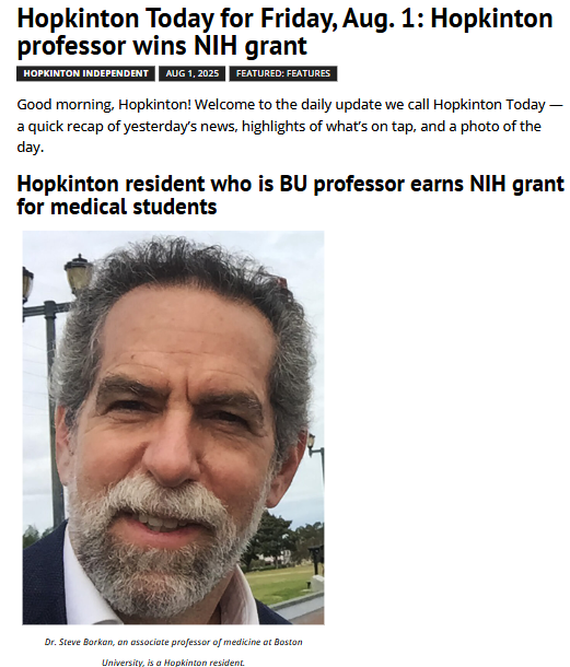 Hopkinton’s big win for future doctors