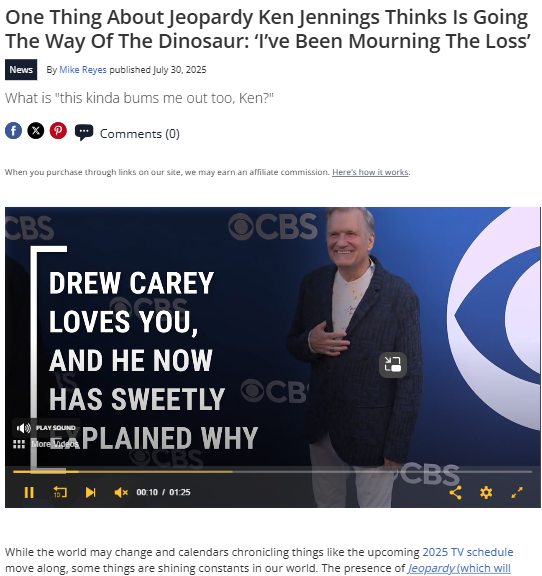 Ken Jennings’ Hot Take on Jeopardy’s Future 🧐