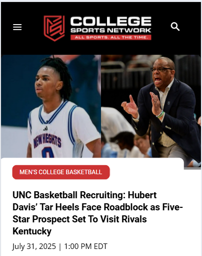 Tar Heels vs Wildcats: Rippey Jr. Visit Drama