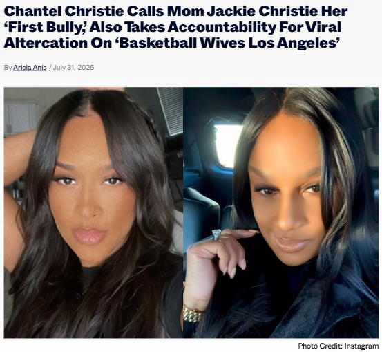 Chantel Christie opens up about family drama