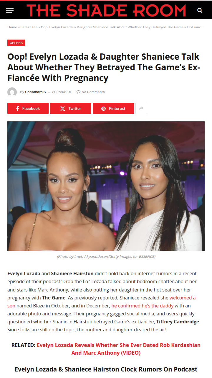 Did Shaniece Really Betray The Game’s Ex? 👀