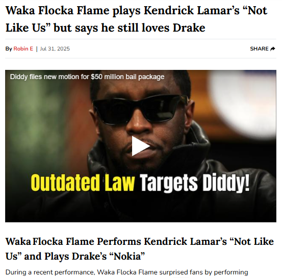Waka Flocka’s Wild Kendrick vs Drake Moment 🔥
