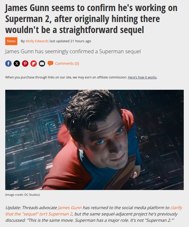 James Gunn Drops Superman 2 Hints 👀