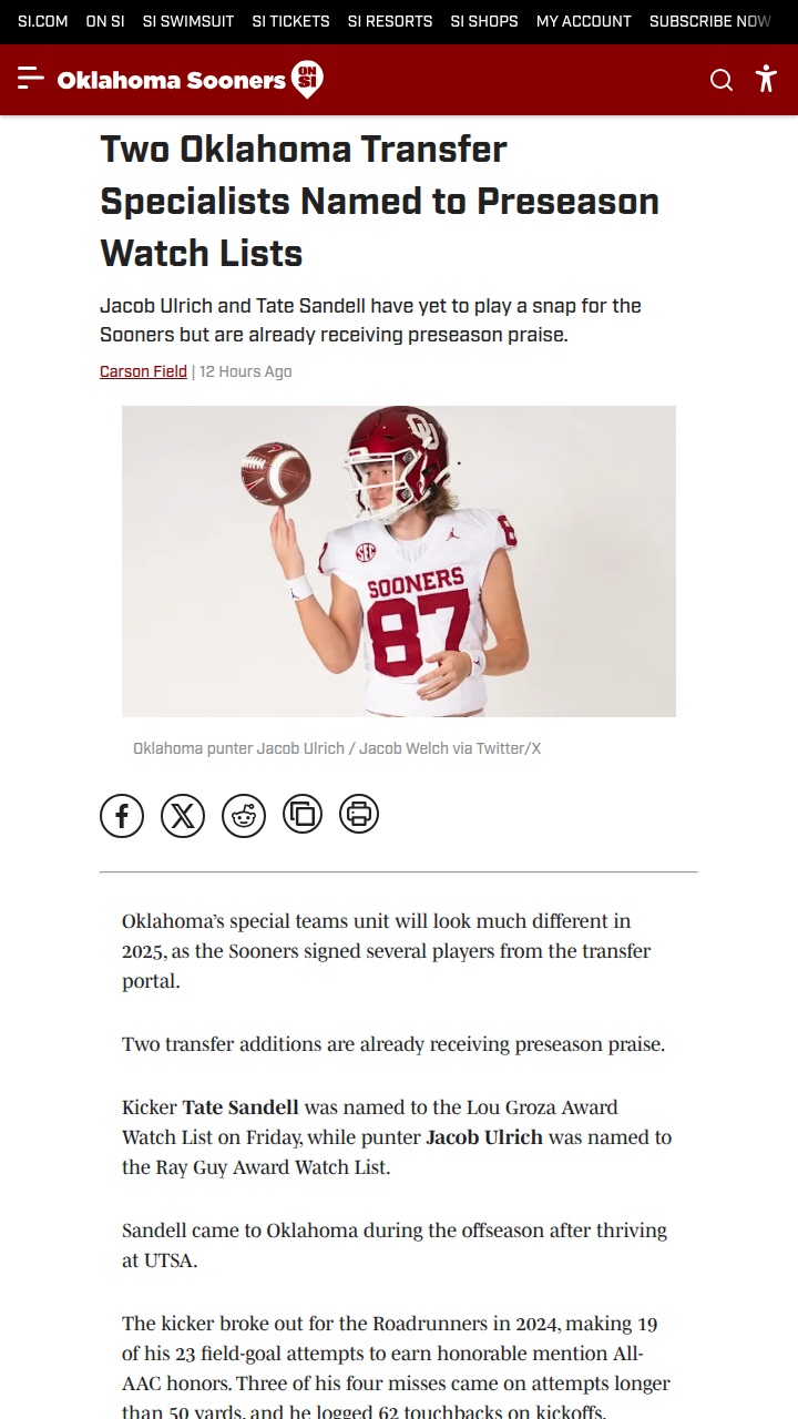 Oklahoma’s new kickers are already making waves
