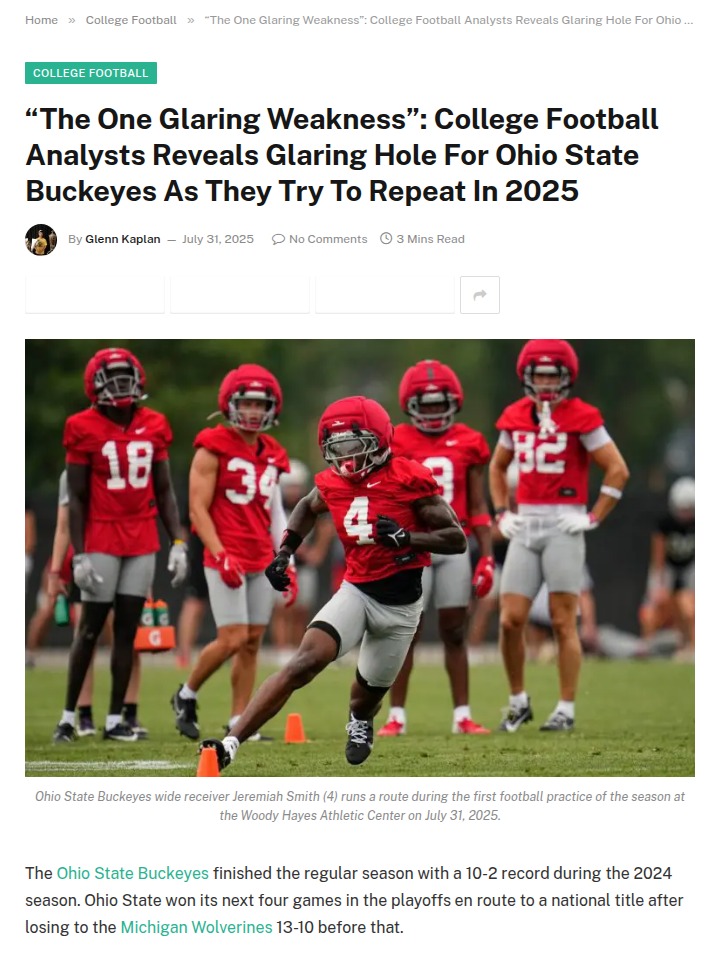 Buckeyes’ Trenches: 2025’s Big Question