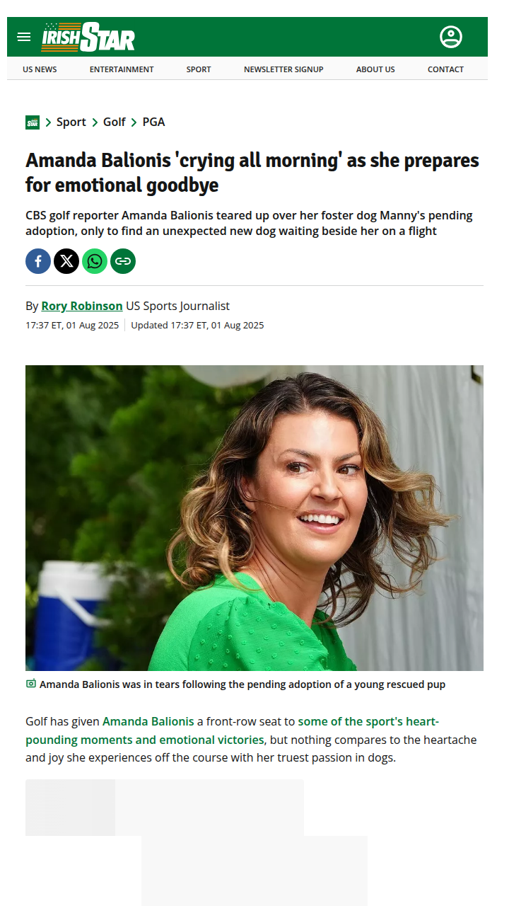 Amanda Balionis' Tearful Goodbye to Manny