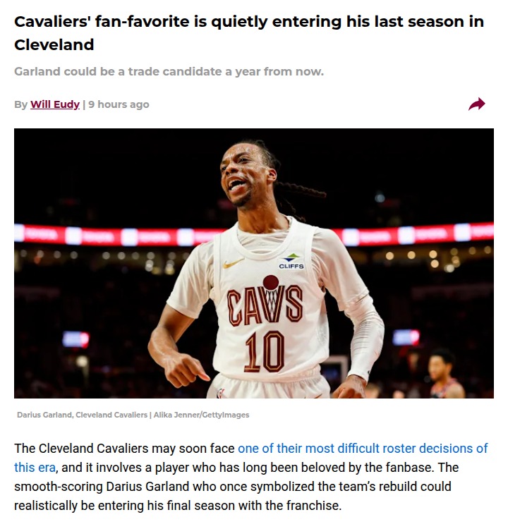 Cleveland faces tough call on Garland’s future