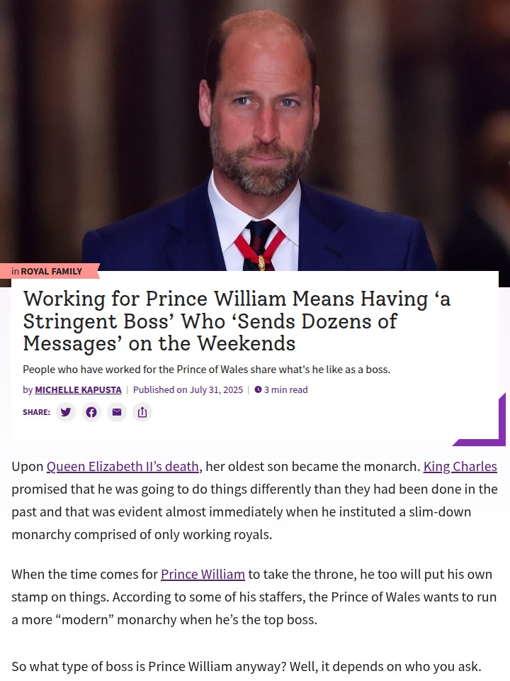 Prince William’s Weekend WhatsApp Boss Energy 📱