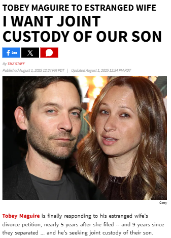 Tobey Maguire’s Divorce Drama Isn’t Over