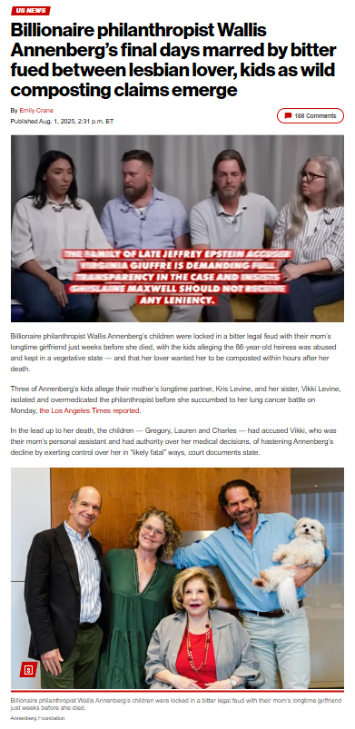 Wallis Annenberg’s final days spark family turmoil