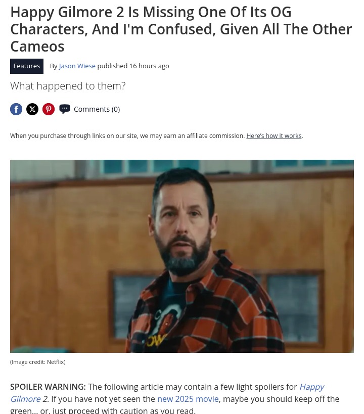 Where Is Otto in Happy Gilmore 2? 🤔