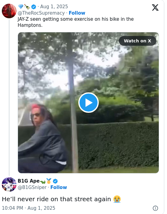 Jay-Z’s Solo Bike Ride Sparks Fan Debate 🚲