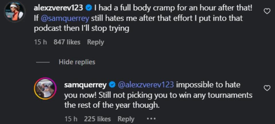 Zverev Powers Through Cramps in Toronto