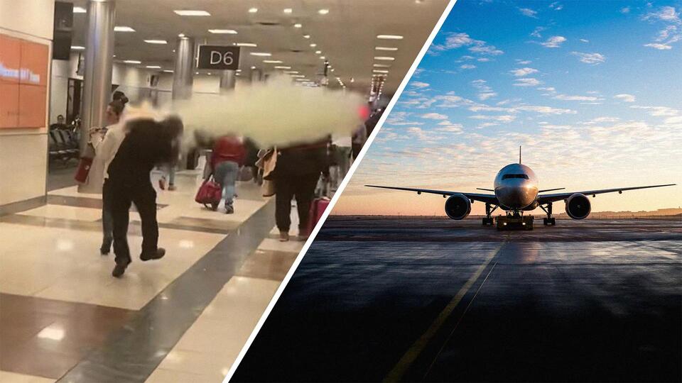 Atlanta airport chaos: Fire extinguisher mayhem
