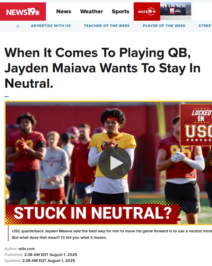 Maiava’s Neutral Mindset: USC’s Secret Weapon?