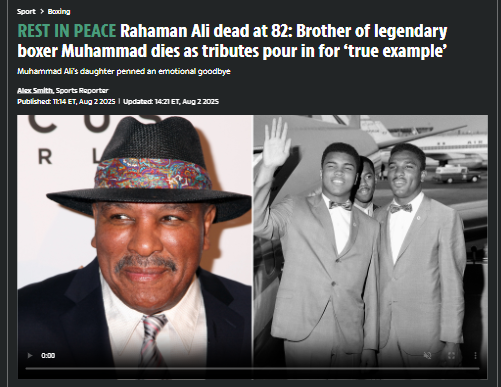 Remembering Rahaman Ali: The Rock Behind The Greatest
