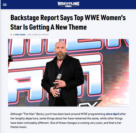 Becky Lynch’s New Theme Incoming! 🎶