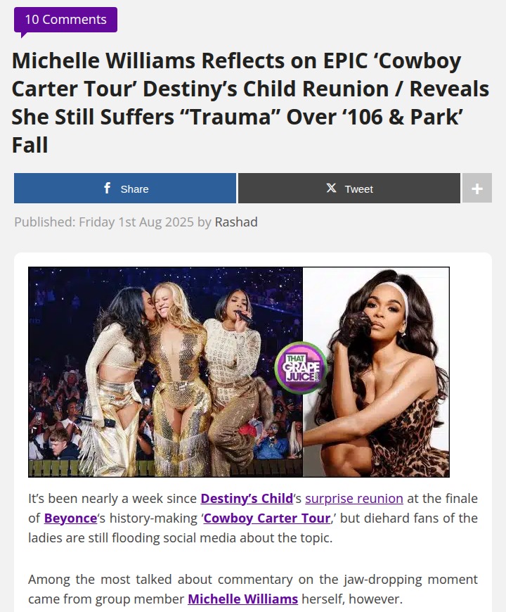 Michelle Williams Opens Up About DC Reunion 🎤