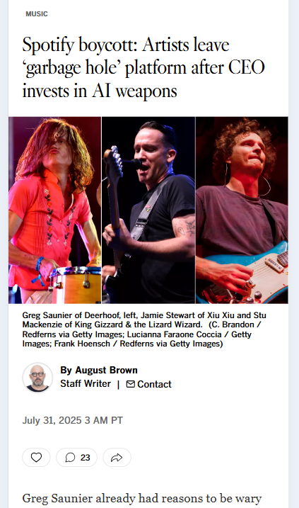 Spotify CEO's AI War Move Sparks Band Exodus 🚨