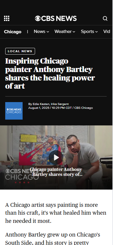 How art became Anthony Bartley’s lifeline