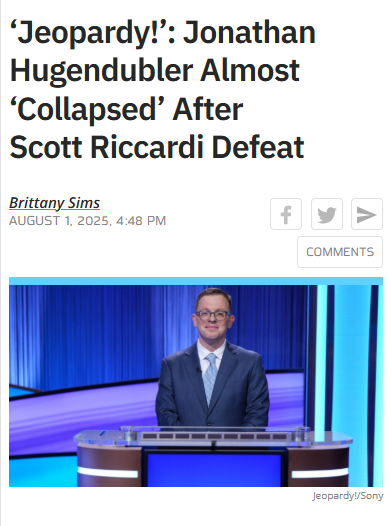 Underdog Shocks Jeopardy! Giant Riccardi