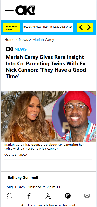 Mariah & Nick’s Twins: Co-Parenting Goals?