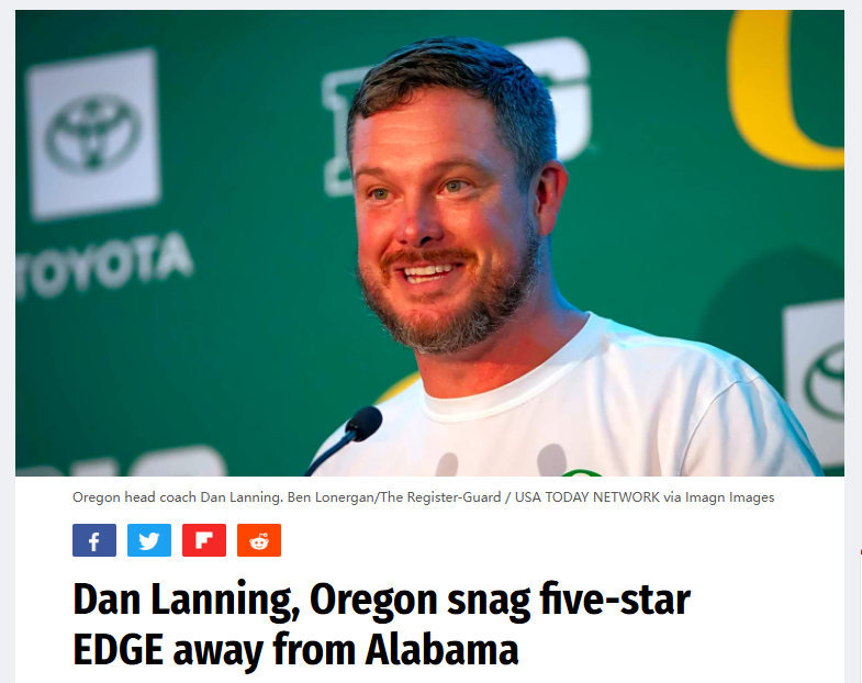 Ducks Steal 5-Star EDGE from Bama!