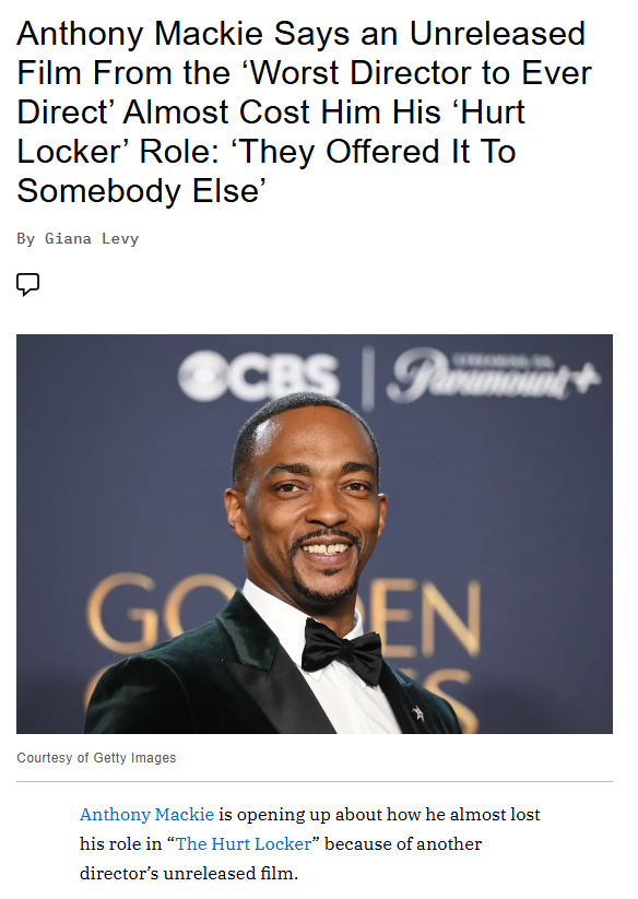 Anthony Mackie Nearly Lost Hurt Locker Role 😱